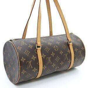 Louis Vuitton Canvas Leather Brown Papillon Monogram Handbag
